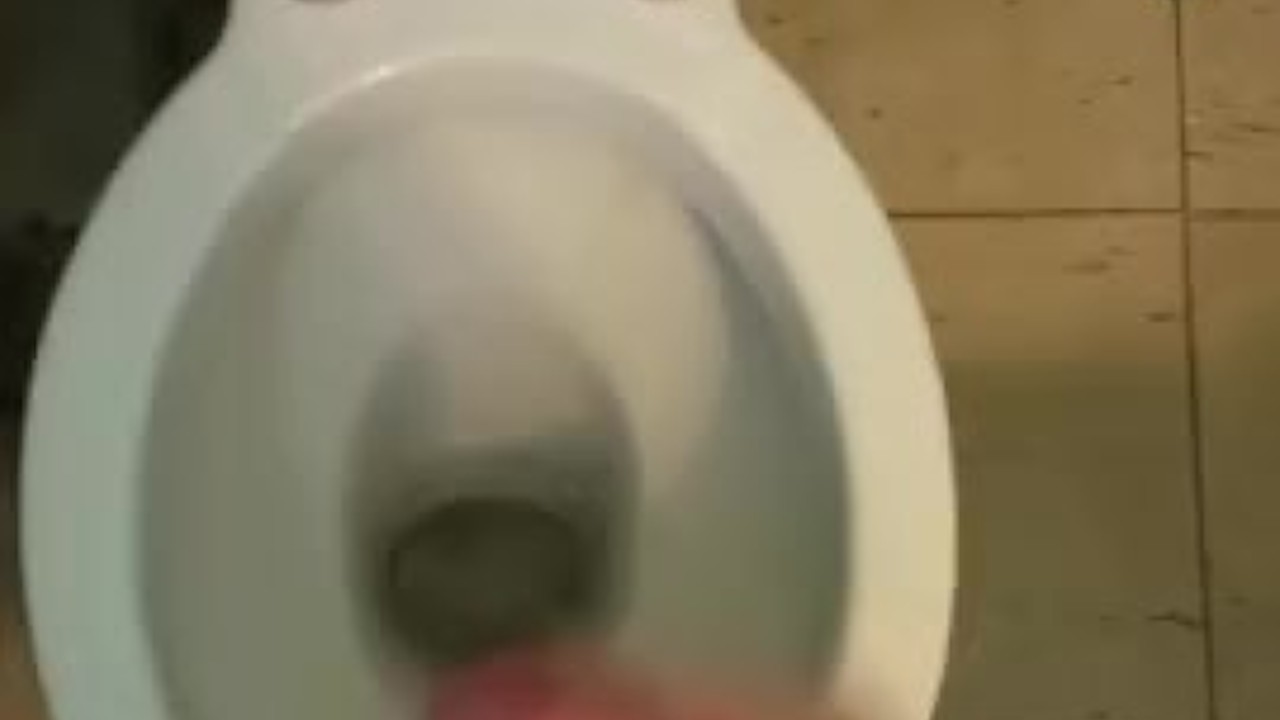 Gay Guy Ejaculates in Bathroom