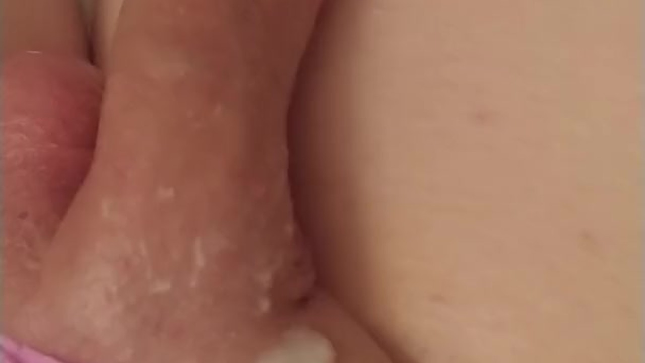 Femboy Masturbates with Coconut Oil