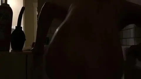 Gay Enema Play with Messy Dessert Finish
