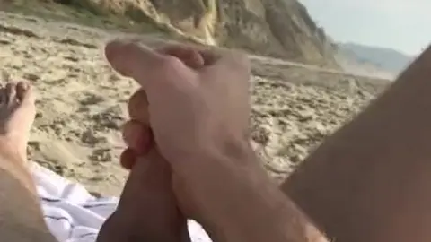 Gay Men Have Public Sex on Black Beach