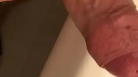 Guy Cums in Hospital Bathroom Stall