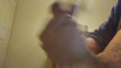Solo Guy Jerks Off in Bathroom with Big Dick Cumshot