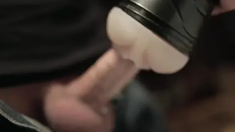 Close Up Male Fleshlight Handjob with Cumshot