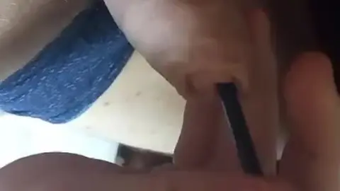 Guy Fucks Himself with Long Flag