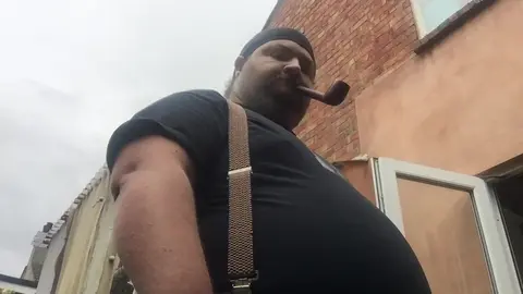 Biker Bear Gives Oral Sex