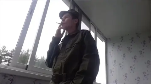 Soldier Masturbates and Cums on Army Shoes