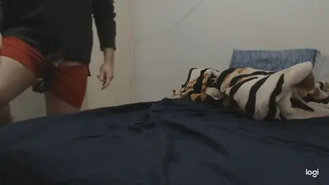 Twink Wears Sister's Panties for Cum Play