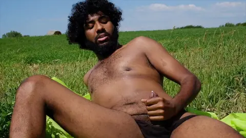 Outdoor Masturbation in Farmers Field