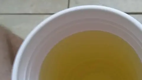 Gay Piss Play: First Timer Drinks Urine