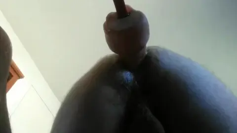 Guy Rides Huge Dildo in Solo Play