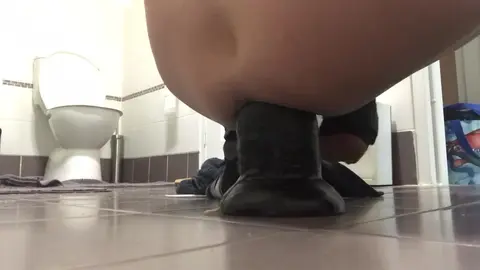 Huge Dildo Play with 10 Inch Kingofcock Toy