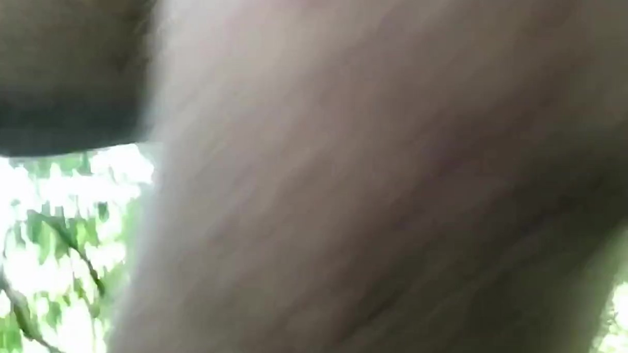 Guy Jerks Off with Heavy Ball Weights in Tree