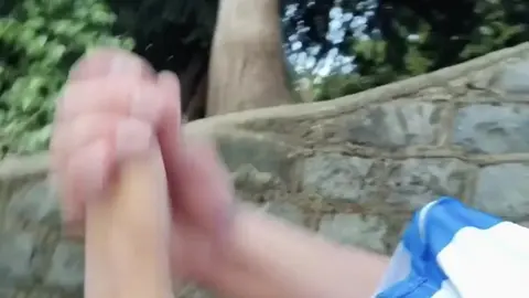 Jogger Gets Hard Cock After Running