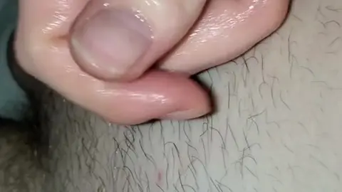 Guy Plays with Cum After Masturbating