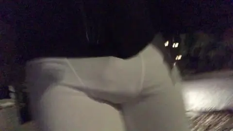 Jock in Compression Shorts Exposed Walking Home