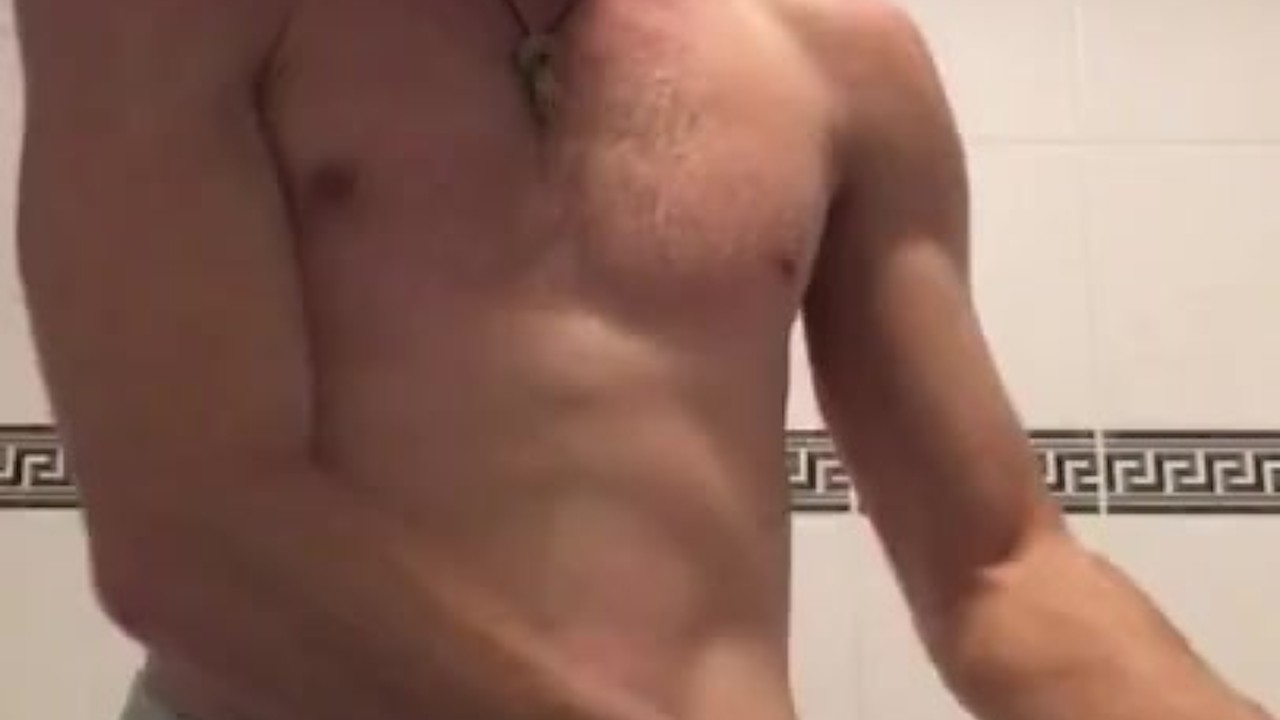 Gay Guy Dries Off After Shower