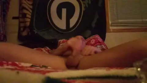 Guy Uses Anal Beads for Solo Jerk Off