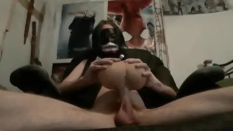 Guy Plays with Sex Toy
