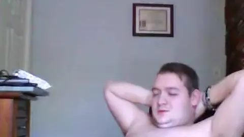 Chubby Guy Gives Oral Service