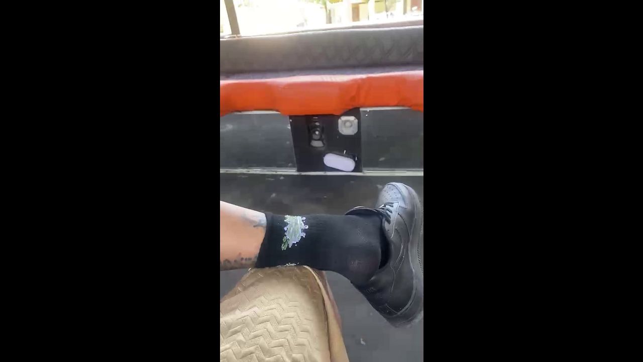 Sneaker-Free Twink Foot Worship in Public