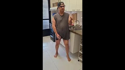 Kitchen Masturbation Session