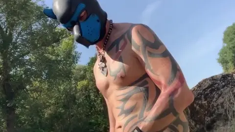 Guy Jerks Off by River, Ends with Huge Cumshot