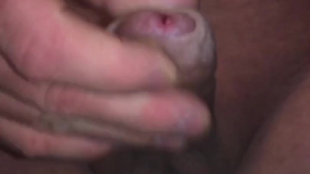 Uncut Cock Cumshot Closeup with Self-Feeding