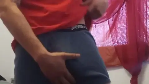 Latino Stud Shows Off Huge Cock