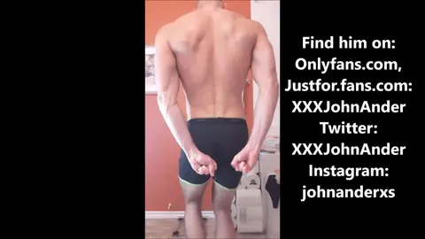 Muscular Guy Flexes His Body