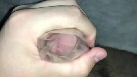 Guy Tapes and Strokes His Cock on Camera