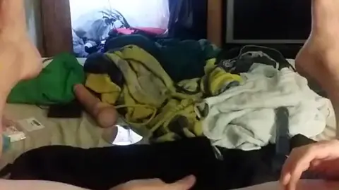 Solo Guy Masturbates to Climax
