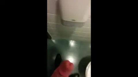 Guy Cums While Being Watched by Others