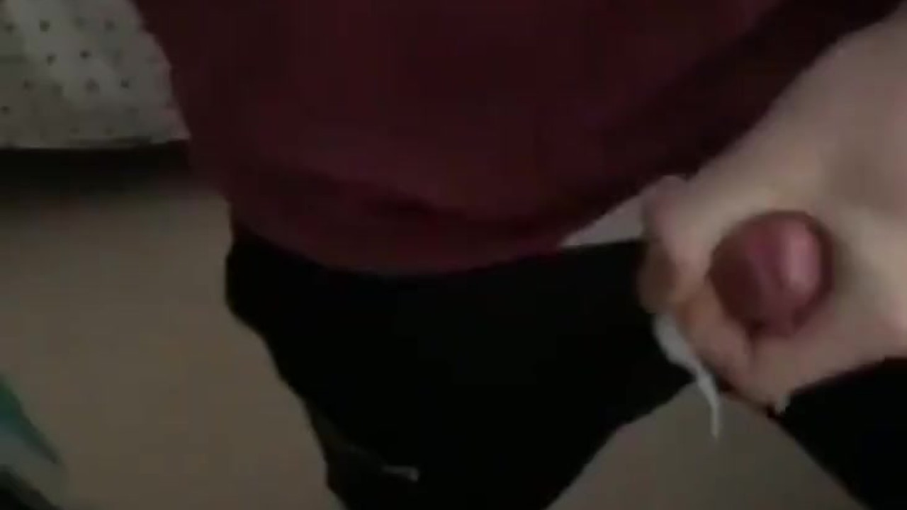Guy Cums on Mirror with Massive Cumshot