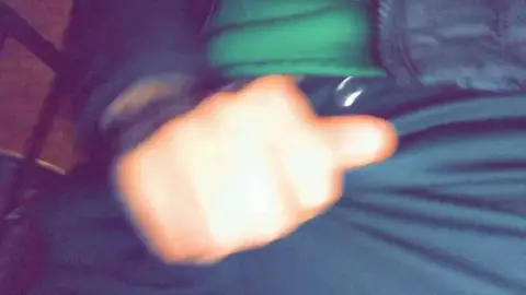 Quick Dick Stroke in Snapchat Video