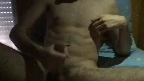 Twink Masturbates in Bed Alone