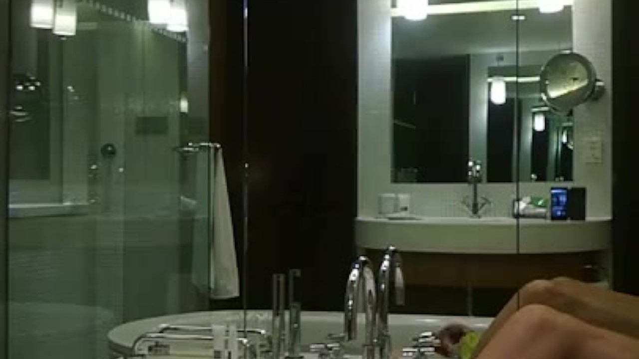Guy Wears Thong in Bath Scene