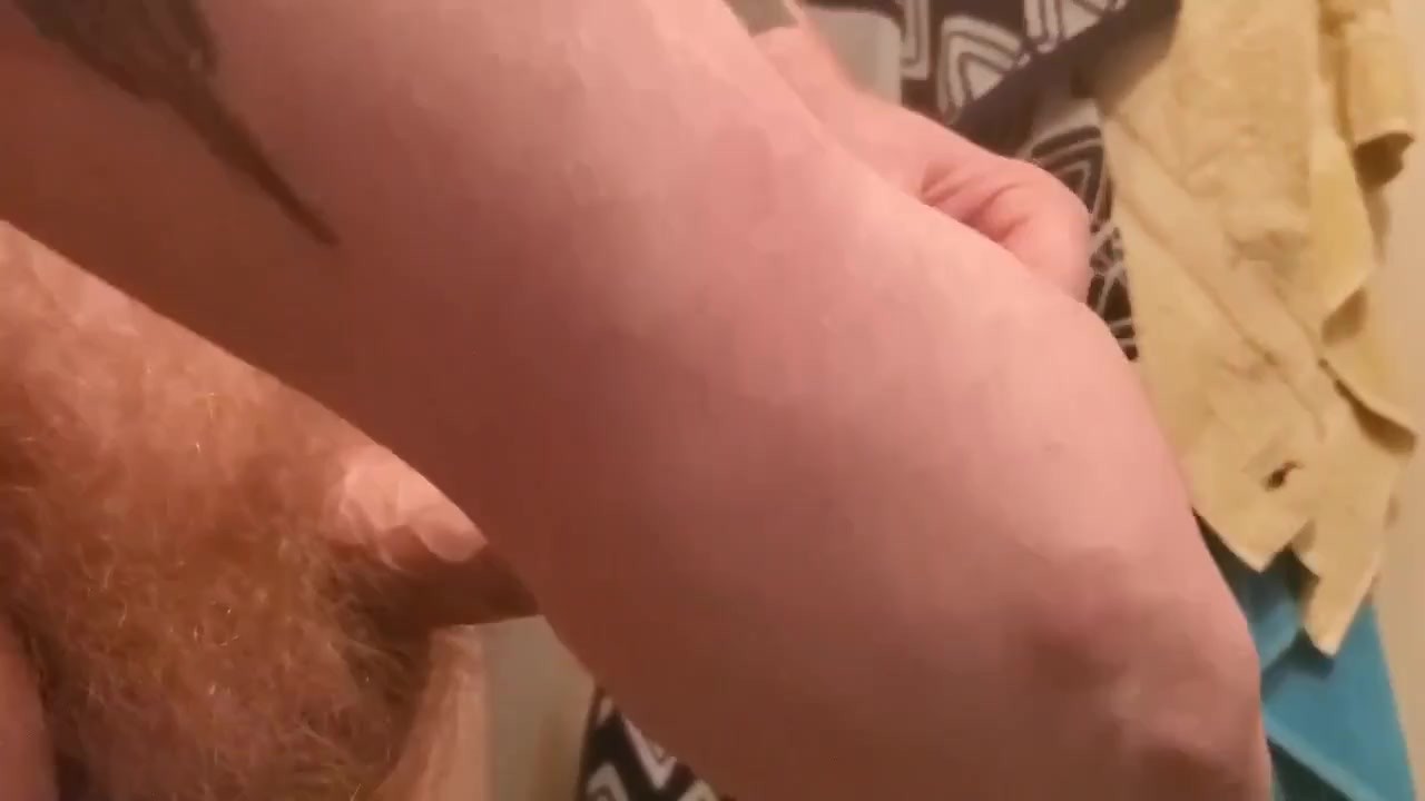 Hairy Bear Lifts Weights Hands Free
