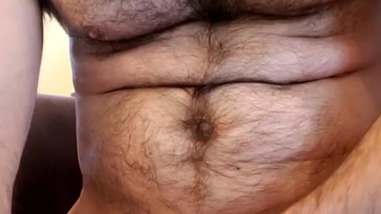 Hairy Bear Masturbates to Orgasm