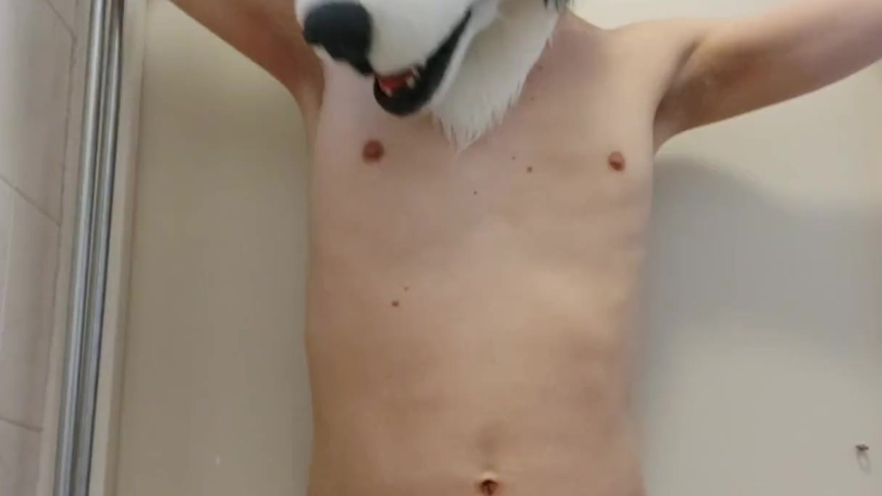 Pup Holds Pee While Bound Tight