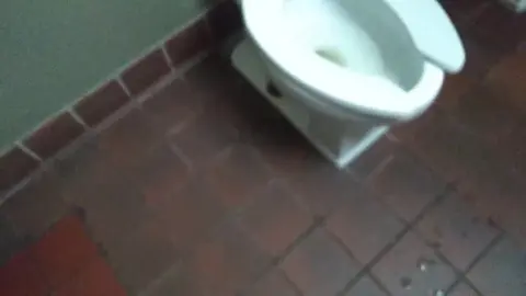 Guy Cums in Public Park Bathroom