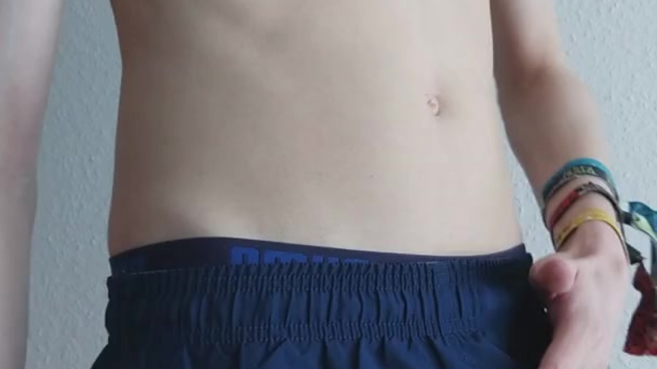 Young Guy Plays with His Bulge Teasingly