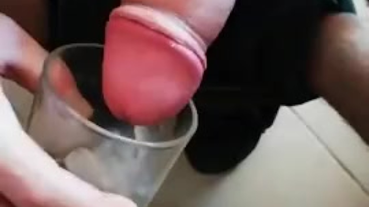 Twink Cumshot in Glass