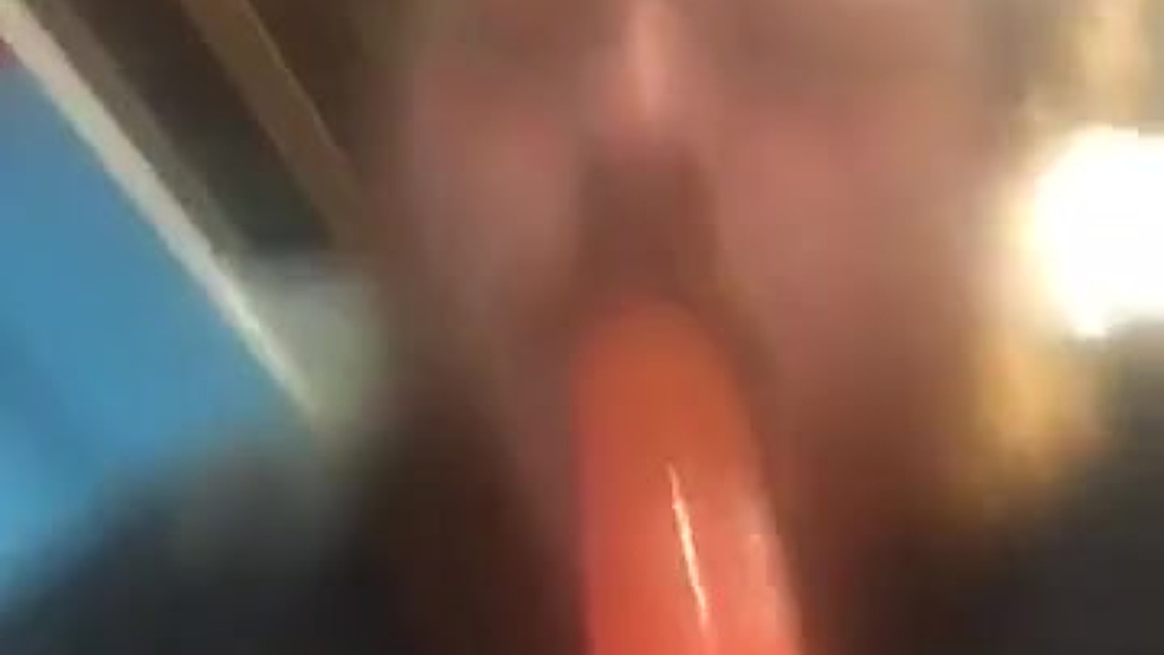 Chubby Guy Sucks Dildo in Solo Play
