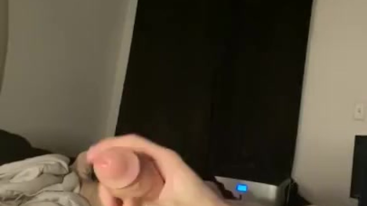 Guy Jerks Off to Late Night Orgasm