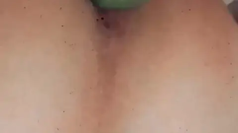 Twink Plays with Cucumber in Amateur Gay Scene