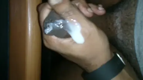 Uncut Guy Jerks Off Until Cumming