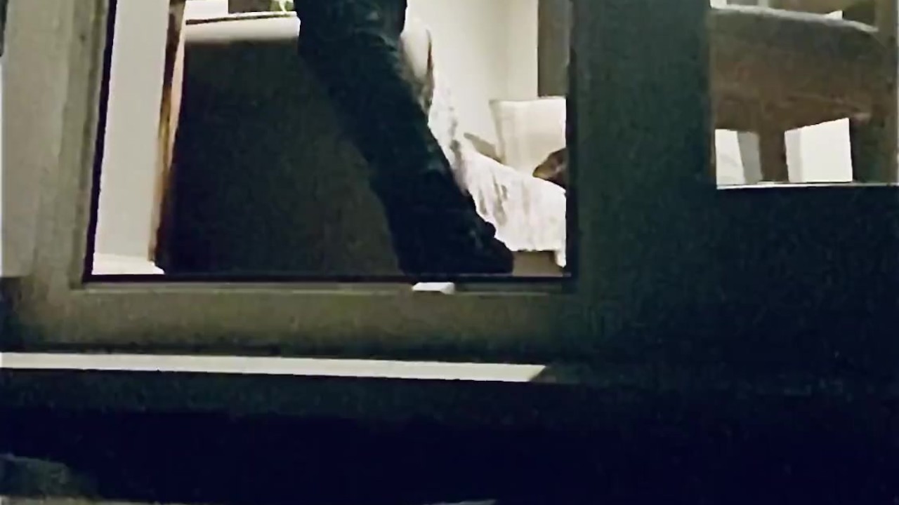 Guy Caught Masturbating on Balcony with Big Cumshot