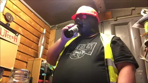 Builder Pig Gets Beer Belly in ASMR Test