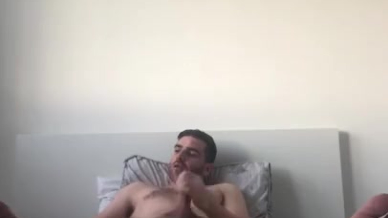 Stepbrother Caught Watching Porn on Uncle's Bed