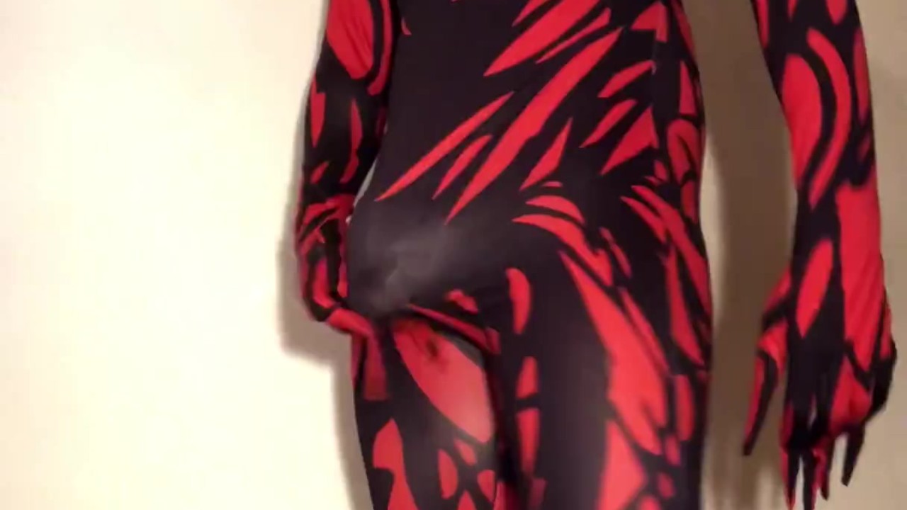 Guy Wanks in Bodysuit with Heavy Ball Weights
